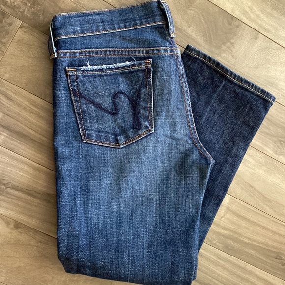 Citizens of Humanity Kelly #063 low-waist Cropped Stretch jeans size 25 - Picture 14 of 14